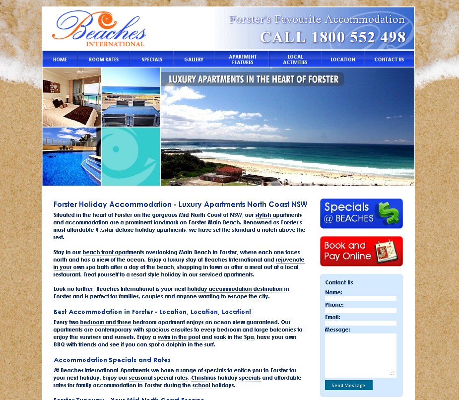 Beaches – Forster Accommodation