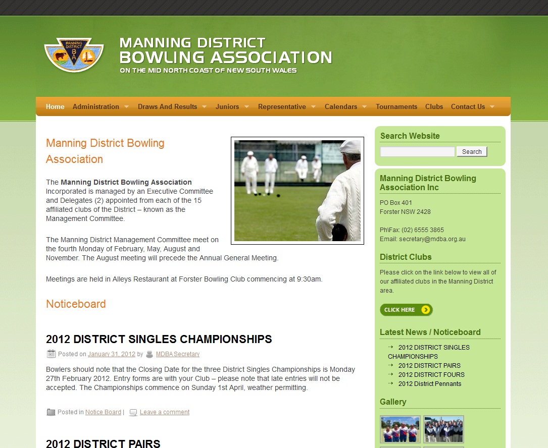 Manning District Bowling Association