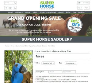 Super Horse Saddlery Website