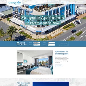 Port Macquarie Website for Quayside Apartments