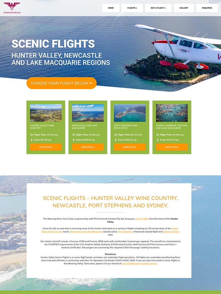 Hunter Valley Scenic Flights